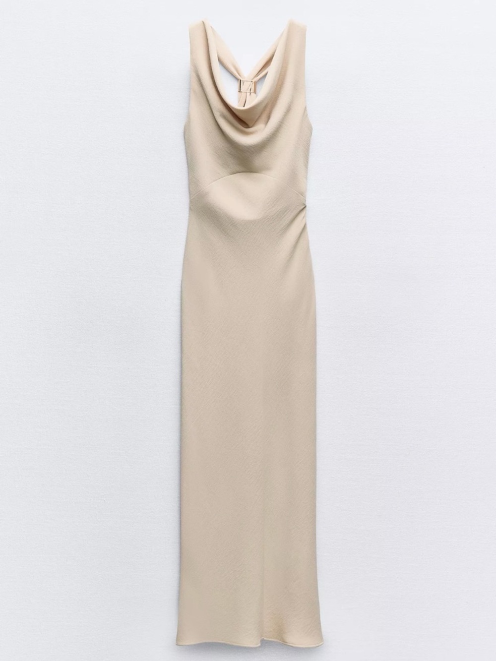 ZARA GOLDEN APPLIQUÉ MIDI DRESS
